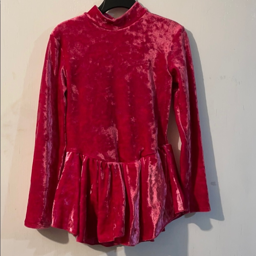 Dance or ice skating leotard with skirt